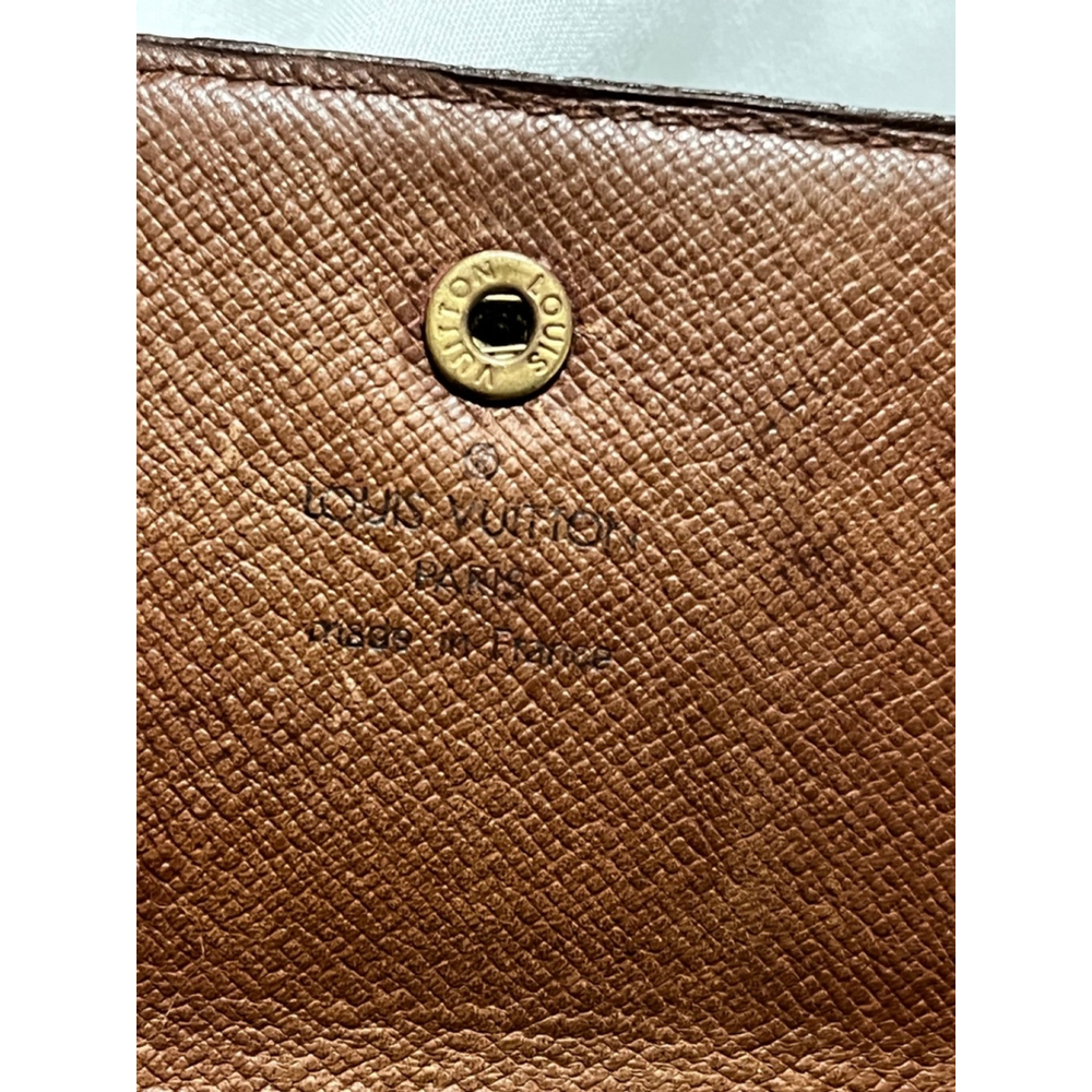 Authentic Women's Louis-Vuitton Monogram Portefeuille-IBrown Wallet One Size - Picture 4 of 13